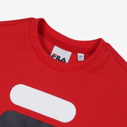 Fila Big F Logo One-on-one Fiu T-shirt Piros | HU-84287